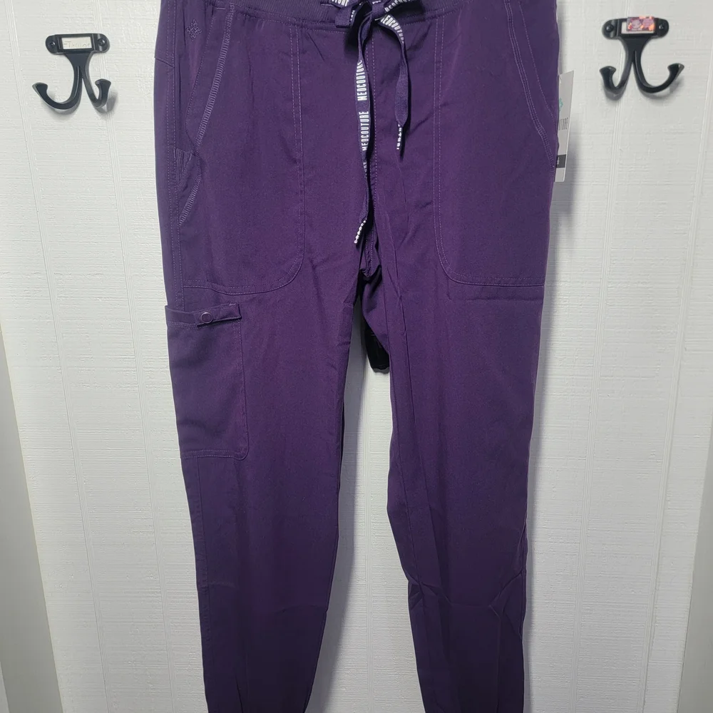 Med Couture Women's Purple Jogger Pants - Picture 2 of 5